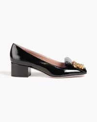 Valentino Garavani Maison Gryphons Pumps aus Lackleder Schwarz