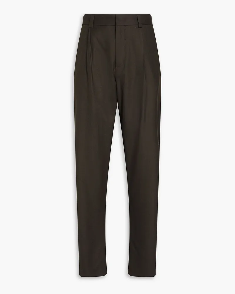 Giorgio Armani Hose aus Woll-Twill Braun