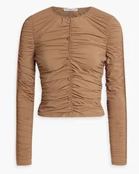 Alexander Wang Cardigan aus Stretch-Jersey mit Raffungen Neutral