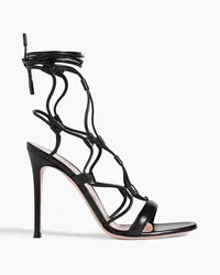 Gianvito Rossi Giza Sandalen aus Leder Schwarz