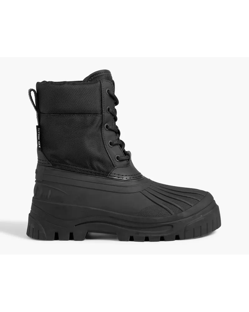 Axel Arigato Cryo Stiefel aus Gummi und Canvas Schwarz