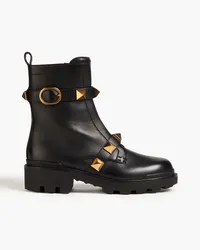 Valentino Garavani Roman Stud Ankle Boots aus Leder Schwarz