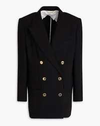 Moschino Blazer aus Twill Schwarz