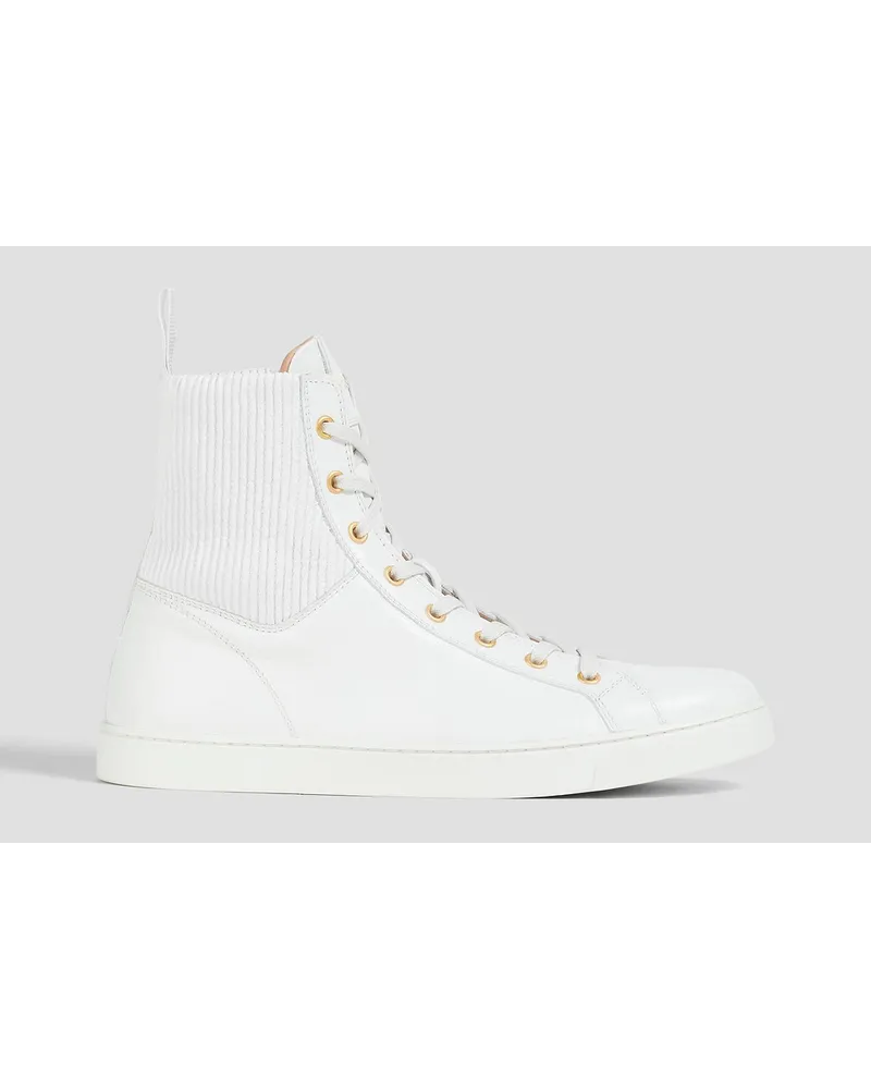 Gianvito Rossi High-Top-Sneakers aus Leder Weiß