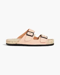 Manebí Nordic Espadrilles aus Veloursleder mit Schnalle Pink