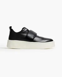 Jil Sander Sneakers aus Leder Schwarz