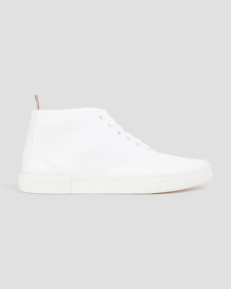 Thom Browne Heritage Sneakers aus Canvas Weiß