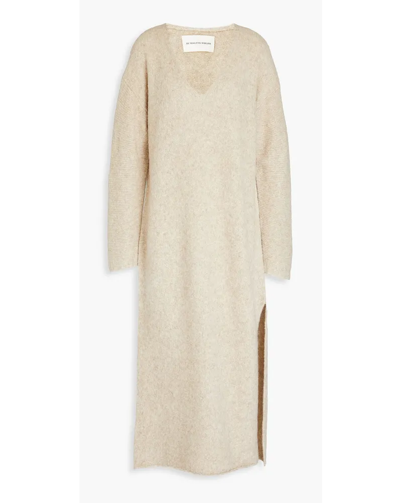 By Malene Birger Meliertes Midikleid aus Strick Neutral