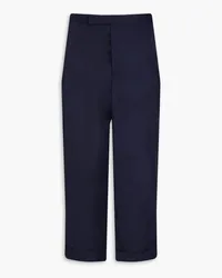 Thom Browne Hose aus Grain de Poudre Blau