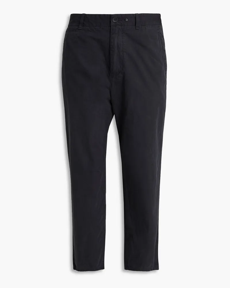 Rag & Bone Beck Cropped Hose aus Baumwolle Schwarz