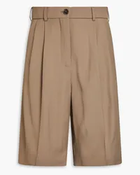 Acne Studios Shorts aus Twill mit Falten Neutral