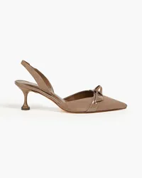 Alexandre Birman Clarita Slingback-Pumps aus Veloursleder Neutral