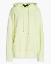 Stella McCartney Hoodie aus Baumwollfleece mit Print Grün