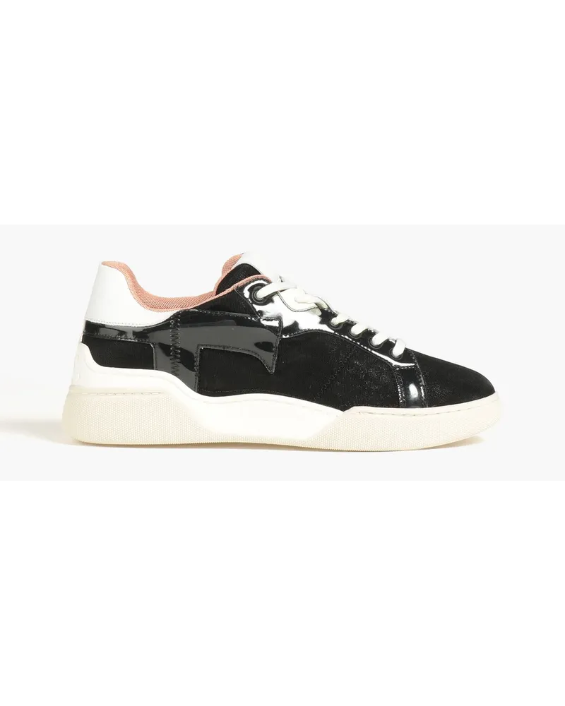 TOD'S Sneakers aus Mesh mit PVC-Besatz Schwarz