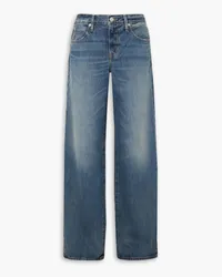 SLVRLAKE Mica hoch sitzende Jeans mit weitem Bein aus Bio-Denim Blau