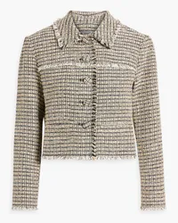 Proenza Schouler Cropped Jacke aus Tweed aus einer Baumwollmischung Weiß