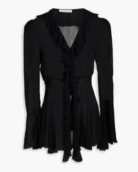 Philosophy Di Lorenzo Serafini Ruffled georgette blouse Schwarz