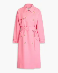 Kitsuné Oly Trenchcoat aus Baumwoll-Gabardine Pink