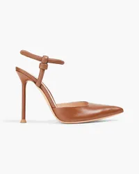 Gianvito Rossi Juno D'Orsay Pumps aus Leder Braun