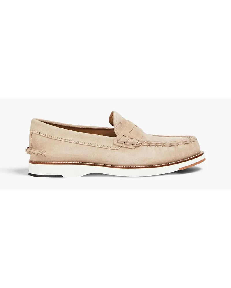 TOD'S Loafers aus Veloursleder Neutral