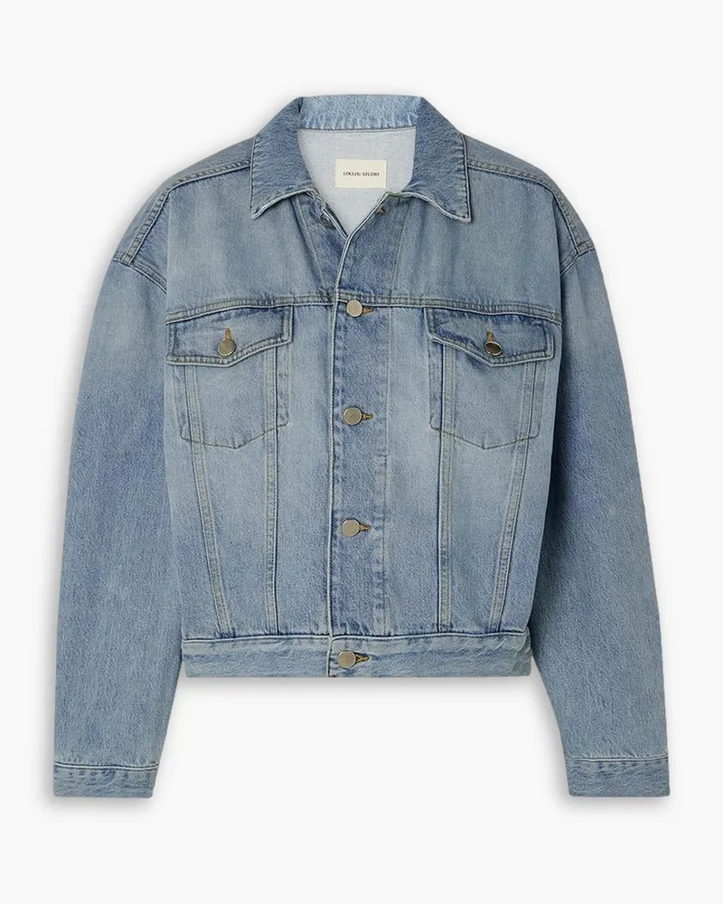 Loulou Studio Dave Jeansjacke aus Bio-Denim Blau