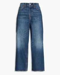 Rag & Bone Maya hoch sitzende Cropped Jeans mit weitem Bein Blau