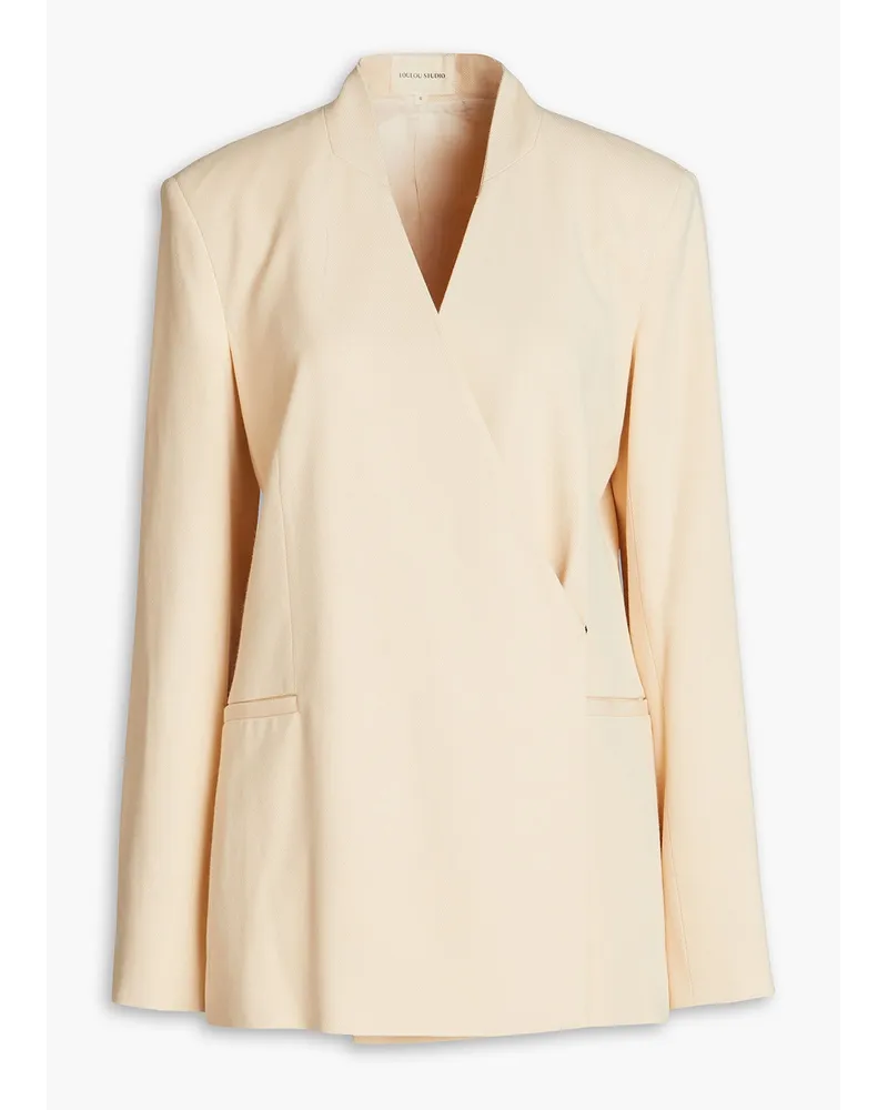 Loulou Studio Sandyato Blazer aus Twill Weiß