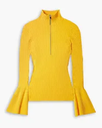 Proenza Schouler Rollkragenpullover aus Rippstrick Gelb