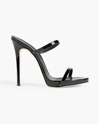 Giuseppe Zanotti Coline Mules aus Lacklederimitat Schwarz