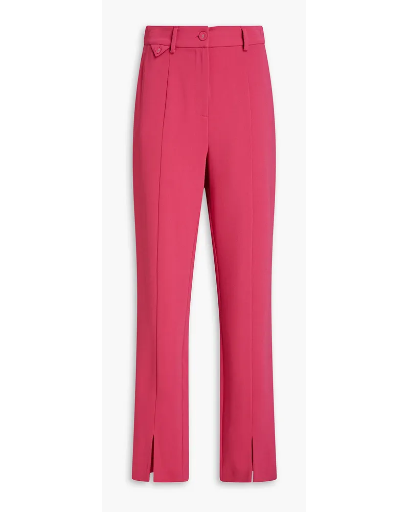 Diane von Furstenberg Wilder Hose mit geradem Bein aus Crêpe Pink