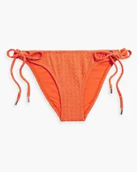 Melissa Odabash Venice tief sitzendes Bikini-Höschen aus Jacquard inMetallic-Optik Orange