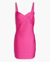 Hervé Léger Minikleid aus Bandage Pink