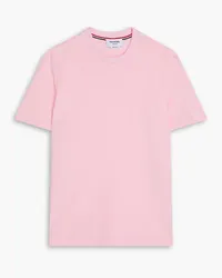 Thom Browne T-Shirt aus Baumwoll-Piqué Pink