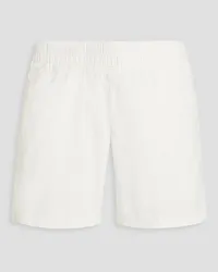 James Perse Shorts aus Stretch-Baumwollpopeline Weiß