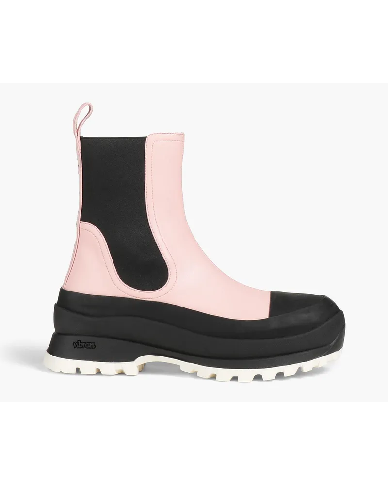 Stella McCartney Ankle Boots aus Kunstleder Pink