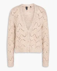 Autumn Cashmere Cardigan aus Baumwolle inPointelle-Strick Neutral