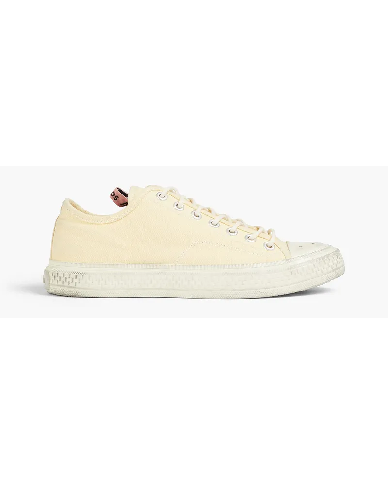 Acne Studios Sneakers aus Canvas inDistressed-Optik Gelb