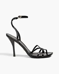 Stuart Weitzman Sandalen aus Lackleder Schwarz