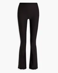 Alexander Wang Bootcut-Hose aus Stretch-Jersey Schwarz