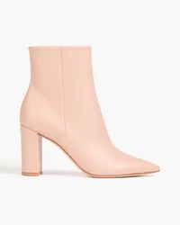 Gianvito Rossi Piper 85 Ankle Boots aus Leder Pink