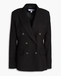 Derek Lam Doppelreihiger Blazer aus Twill Schwarz