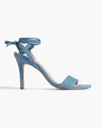 Iris & Ink Gloria Sandalen aus Veloursleder Blau