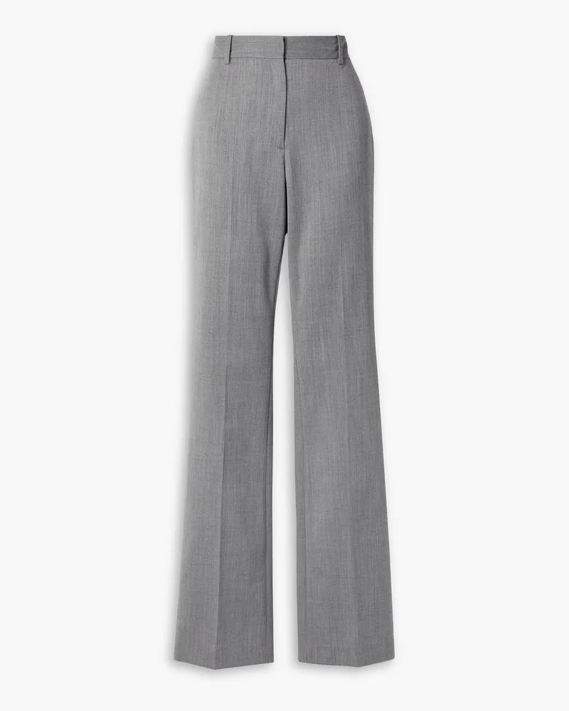 Nili Lotan Corette Hose mit geradem Bein aus Twill Grau