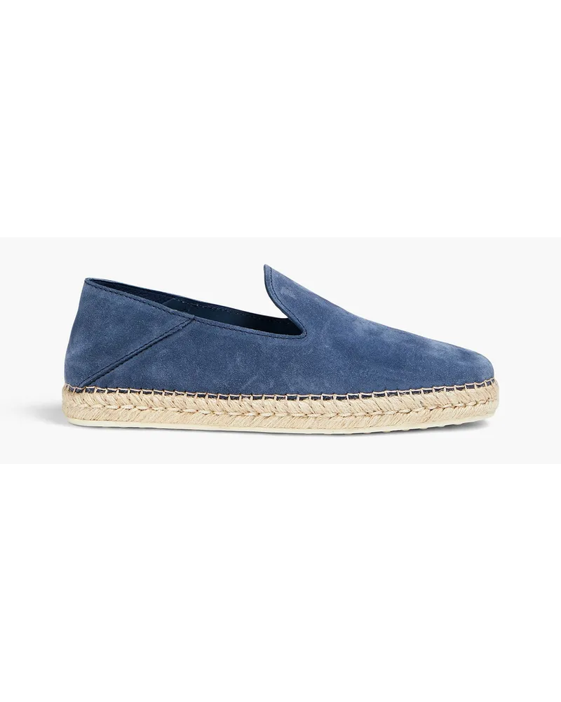 TOD'S Espadrilles aus Veloursleder Blau