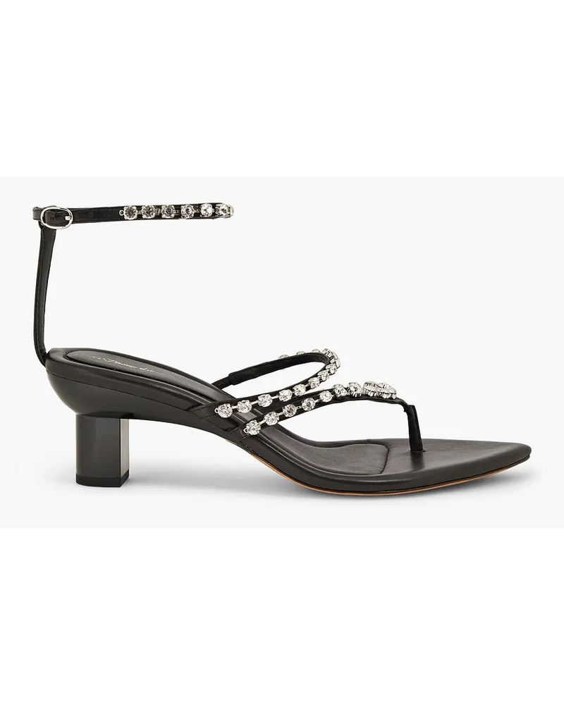 3.1 phillip lim Verona Sandalen mit Kristallverzierung Schwarz