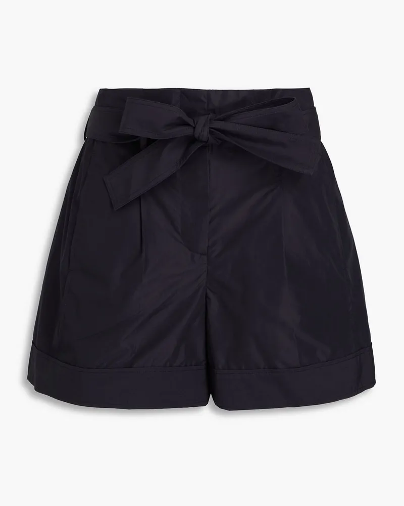 3.1 phillip lim Belted cotton-blend shorts Blau