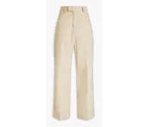 Organic cotton-poplin wide-leg pants
