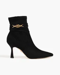 Sam Edelman Marsella Ankle Boots aus Velourslederimitat mit Verzierung Schwarz