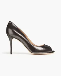 Sergio Rossi Pumps aus -Veloursleder Metallic