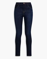 J Brand Hoch sitzende Skinny Jeans Blau